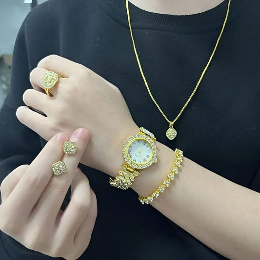 A58 Plus Smart Watch With jewelry Set ( 8 IN 1 Set )