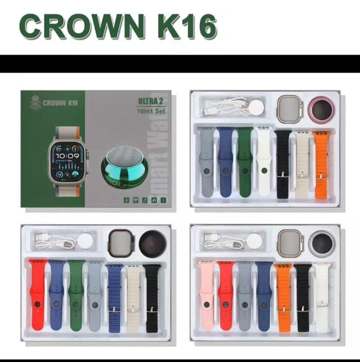 Ultra 2 Smart watch CROWN K16 ( 10 IN 1 )