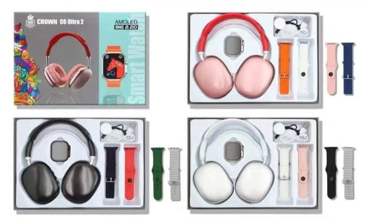 All-in-One Gift Pack (3 Belts + Smartwatch + P9 Headphones)