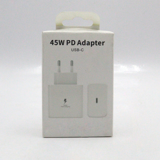 White 45watt PD mobile Charger