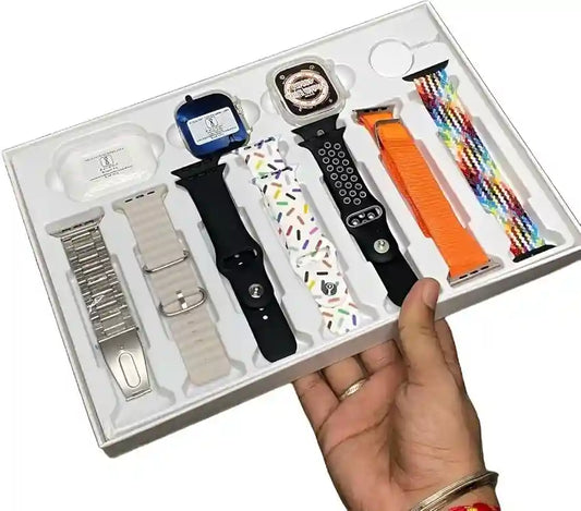 New Ultra Smart watch  & Airpods with 7 Different  belt and Watch case