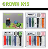 Ultra Smart watch CROWN K15 ( 10 in 1 ) set