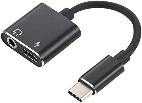 NEW 2in1 USB C Type C to 3.5mm Jack AUX Audio Adapter Charging Cable Headphone