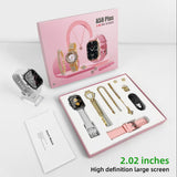 A58 Plus Smart Watch With  jewelry Set ( 8 IN 1 Set )