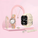 A58 Plus Smart Watch With  jewelry Set ( 8 IN 1 Set )
