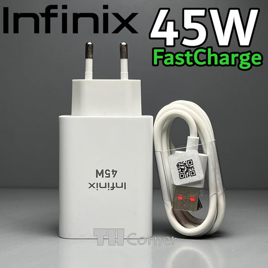 Infinix 45W Original Adapter with Type C cable