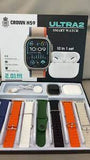 ULTRA 2 CROWN H 59  Smartwatch | 10 in 1 set  | 7 Belt + Airpod +Metal Chain