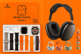( 9 in - 1 Ultra Smart & Headphone Combo ) - Ultra Smartwatch + 7 Belts +  P9 Headphone { BUY 1 GET 1 FREE }