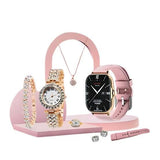 A58 Plus Smart Watch With  jewelry Set ( 8 IN 1 Set )