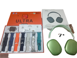 ( 9 in - 1 Ultra Smart & Headphone Combo ) - Ultra Smartwatch + 7 Belts +  P9 Headphone { BUY 1 GET 1 FREE }