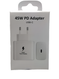 White 45watt PD mobile Charger
