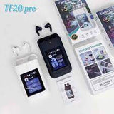 Newest TF20 BOX TWS with 2.8 inch HD Touch Screen 8000mah power bank Earphones ANC & ENC Noise Reduction Wireless Earbuds I