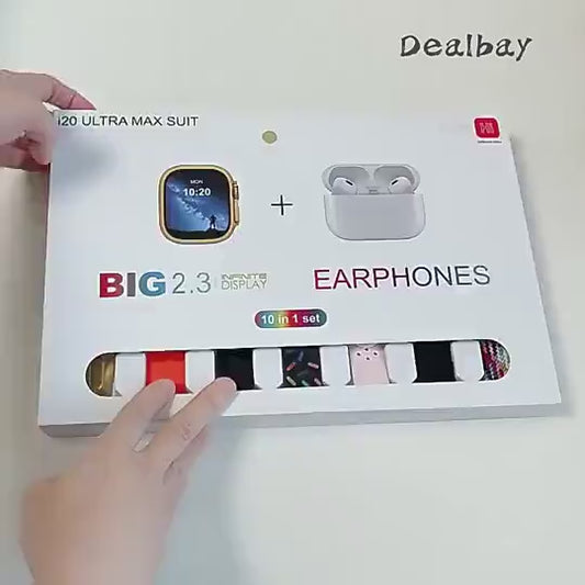New Ultra Smart watch  & Airpods with 7 Different  belt and Watch case