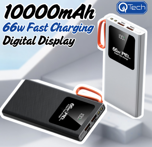 Q131: 10000mAh Portable Charger with 66W SCP & 20W PD