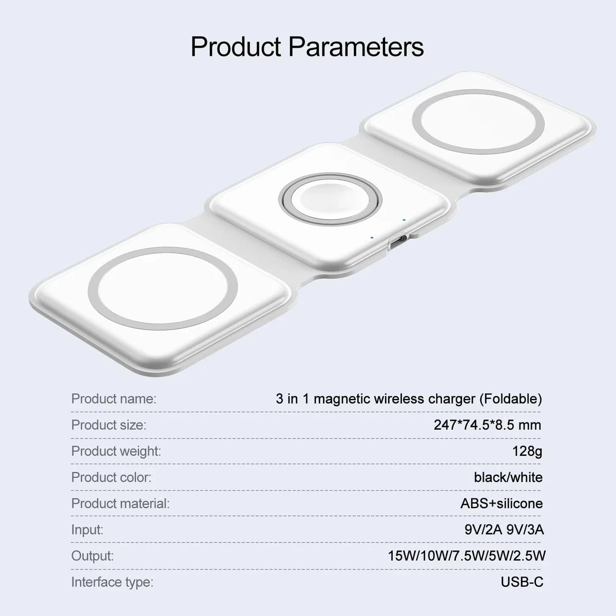 3-in-1 Magnetic Wireless Charging