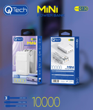 Q130 Mini: Compact 10000mAh Power Bank with Integrated USB-C & Lightning