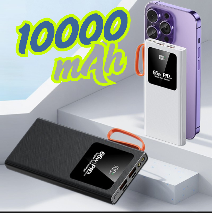 Q131: 10000mAh Portable Charger with 66W SCP & 20W PD