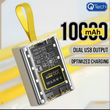 Q121 Mini: Transparent 10000mAh Power Bank