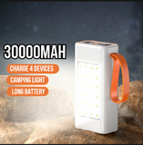 Q133: High-Capacity 30000mAh Power Bank with Bright LED