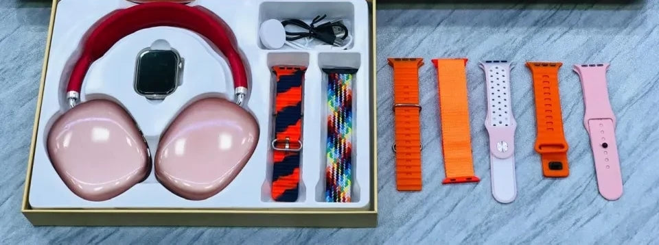 All-in-One Gift Pack (3 Belts + Smartwatch + P9 Headphones)
