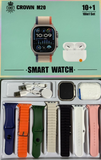 CROWN M 20  Smartwatch | 10 in 1 set  |