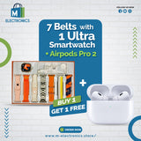 Buy 1 get 1  Combo ( Airpods Pro 2 (2nd Generation) +   7 Belts  With  1 Ultra Smartwatch