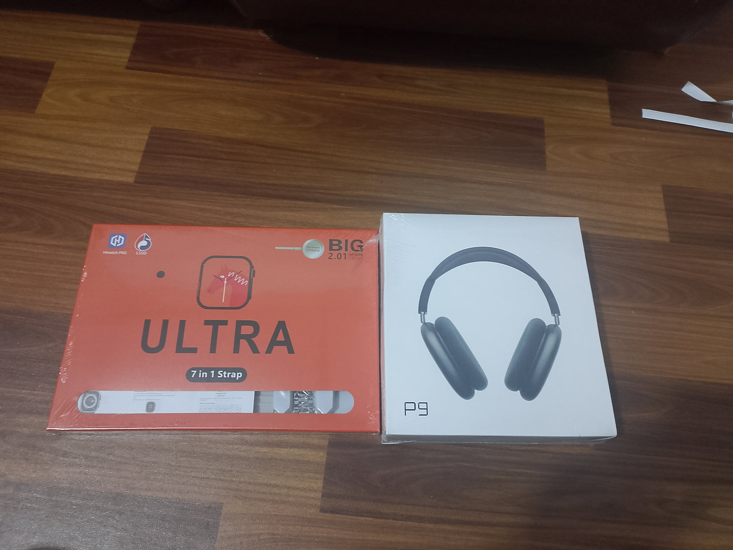 9 in 1 ( 7 Blet with Ultra Smartwatch+ P9 Headphone )( Pack of 2 )