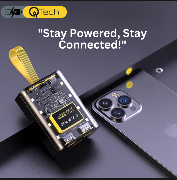 Q121 Mini: Transparent 10000mAh Power Bank