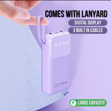 Q130 Mini: Compact 10000mAh Power Bank with Integrated USB-C & Lightning