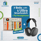 ( 9 in - 1 Ultra Smart & Headphone Combo ) - Ultra Smartwatch + 7 Belts +  P9 Headphone { BUY 1 GET 1 FREE }