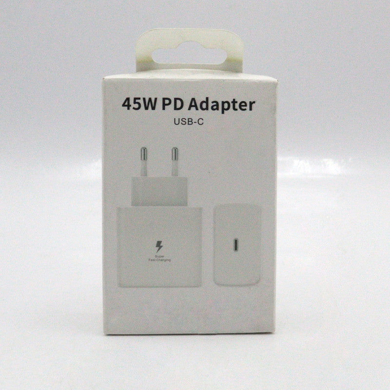 White 45watt PD mobile Charger