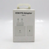 White 45watt PD mobile Charger