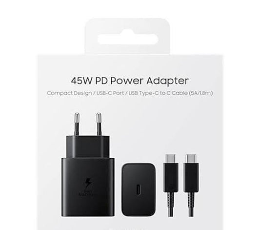 Black 45watt PD mobile Charger