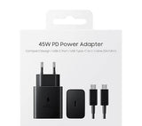 Black 45watt PD mobile Charger