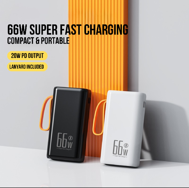 QTech 10000mAh Super Fast Charge Power Bank (66W) - Q135 Series