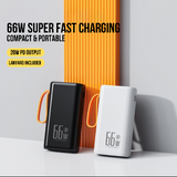 QTech 10000mAh Super Fast Charge Power Bank (66W) - Q135 Series