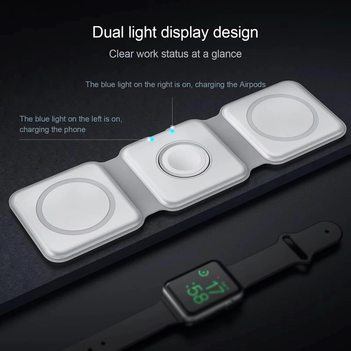 3-in-1 Magnetic Wireless Charging